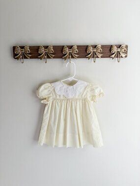 Carriage Boutiques 3 month Yellow Dress with White Peter Pan Collar